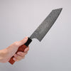 Yoshimi Kato VG10 Black Damascus Bunka  170mm Chinese Quince Burl (Ferrule: Ebony) Handle - Seisuke Knife - Slide 4