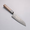 Yoshimi Kato VG10 Black Damascus Santoku  170mm Walnut Handle - Seisuke Knife - Slide 1