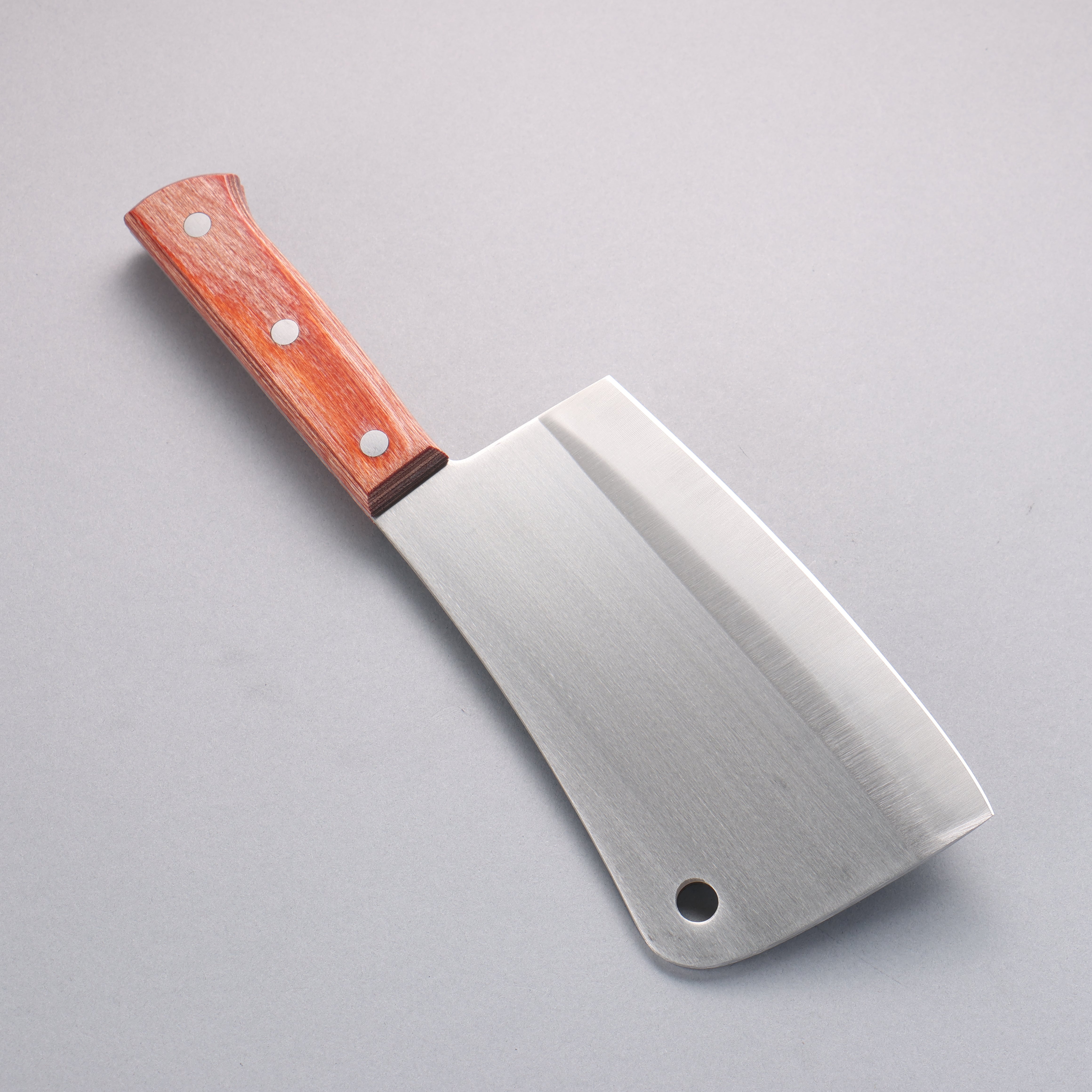 Seisuke Stainless Steel Chopper 170mm Brown Pakkawood Handle - Seisuke Knife