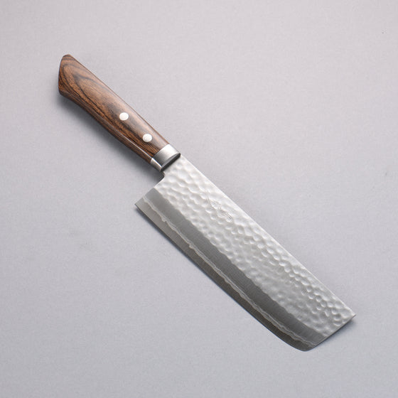 Kunihira Sairyu VG10 Damascus Nakiri 165mm Scotch Pakkawood Handle - Seisuke Knife