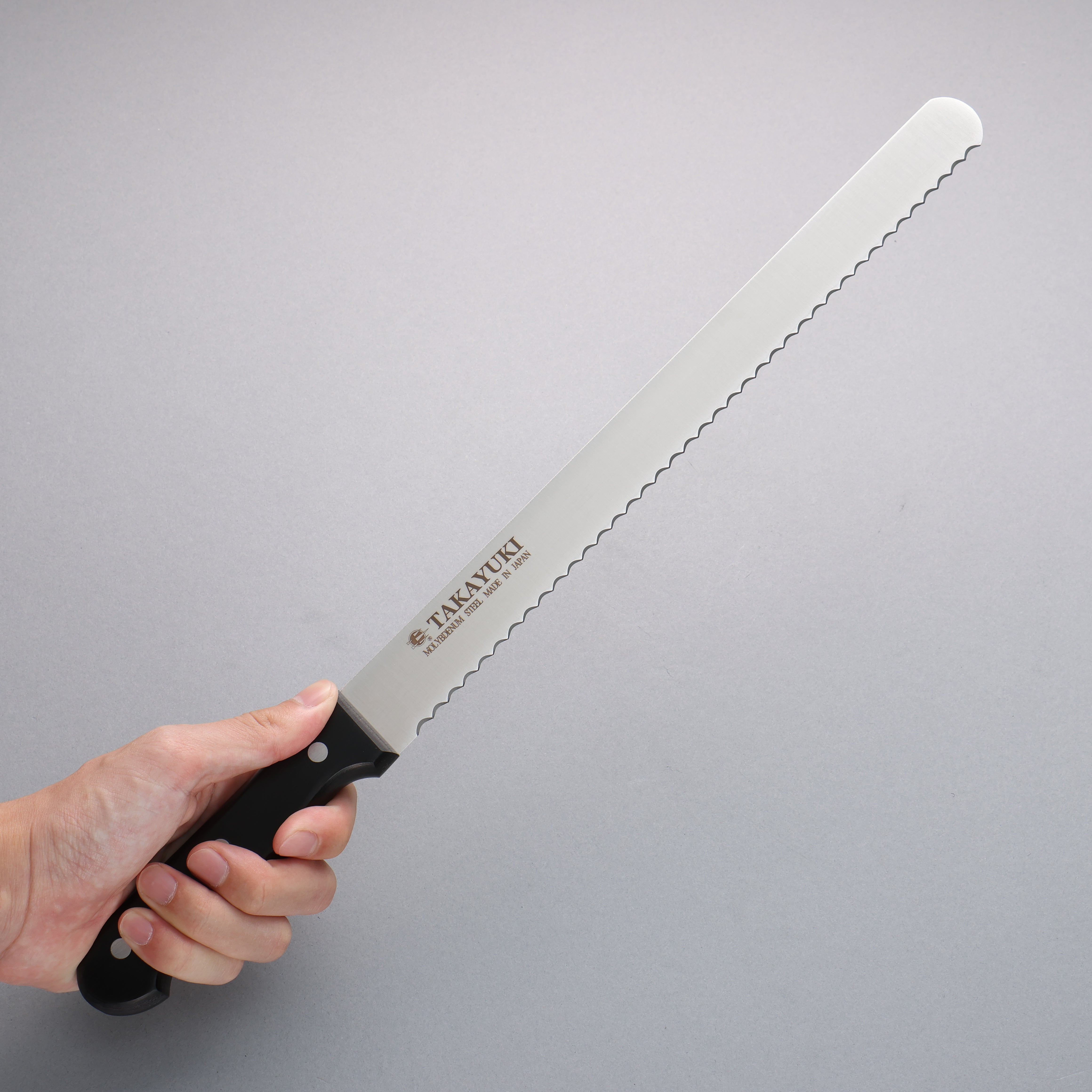 Sakai Takayuki Molybdenum Bread Slicer 300mm - Seisuke Knife