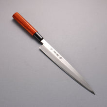  Sakai Takayuki Shikisai Hikari INOX Yanagiba with Orange Lacquered Handle & Sheath - Seisuke Knife