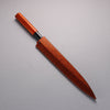 Sakai Takayuki Shikisai Hikari INOX Yanagiba with Orange Lacquered Handle & Sheath - Seisuke Knife - Slide 19