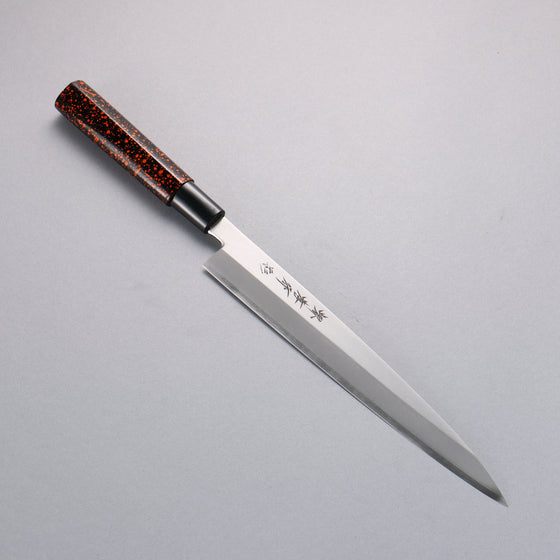 Sakai Takayuki INOX Kincha Lacquered Yangiba Japanese Chef Knife With Saya - Seisuke Knife