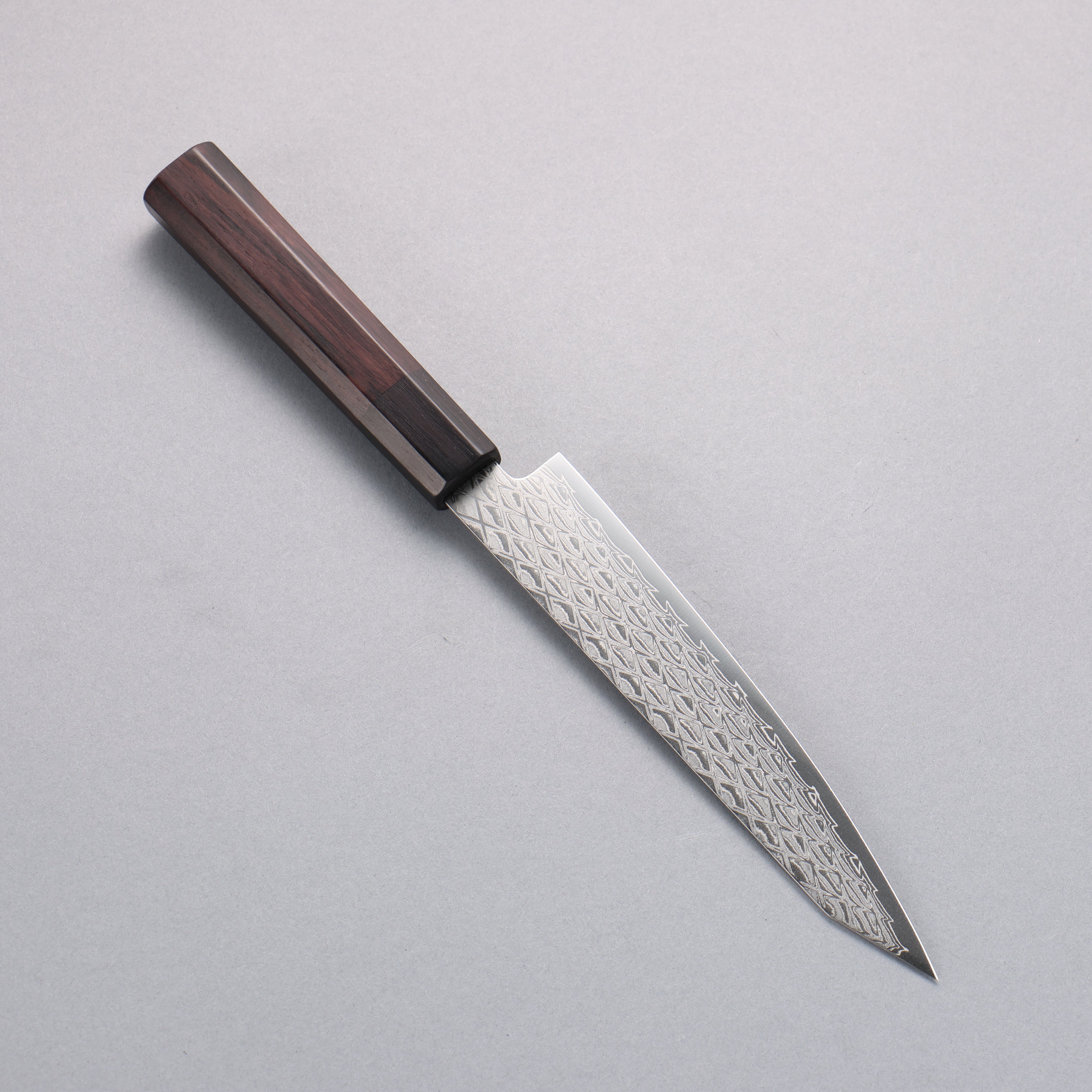 Seisuke AUS10 Mirror Crossed Kiritsuke Petty-Utility 150mm Shitan & Black Pakkawood Handle - Seisuke Knife