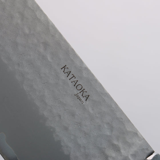 Sakai Takayuki VG5 Hammered Santoku  165mm Magnolia  (Ferrule: Black Plastic) Handle Kataoka - Seisuke Knife