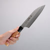 Sakai Takayuki VG5 Hammered Santoku  165mm Magnolia  (Ferrule: Black Plastic) Handle Kataoka - Seisuke Knife - Slide 5