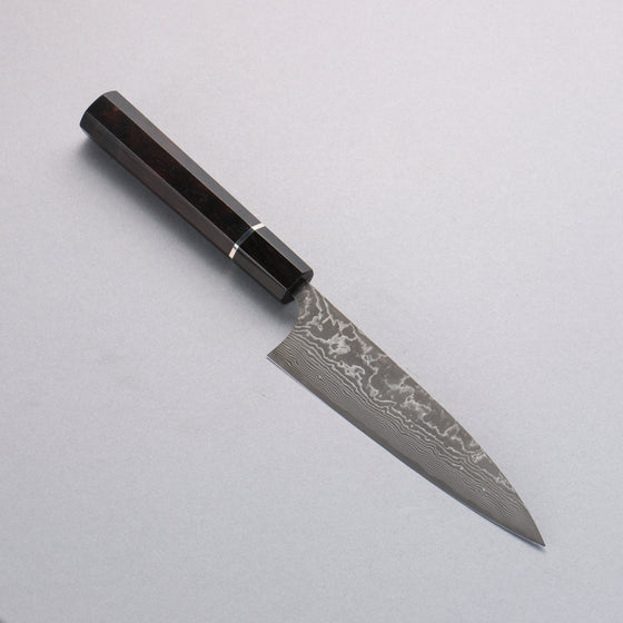 Takeshi Saji SG2 Black Damascus Petty-Utility  130mm Ebony Wood Handle - Seisuke Knife