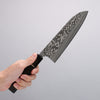 Takeshi Saji SG2 Black Damascus Santoku  180mm Ebony Wood Handle - Seisuke Knife - Slide 4