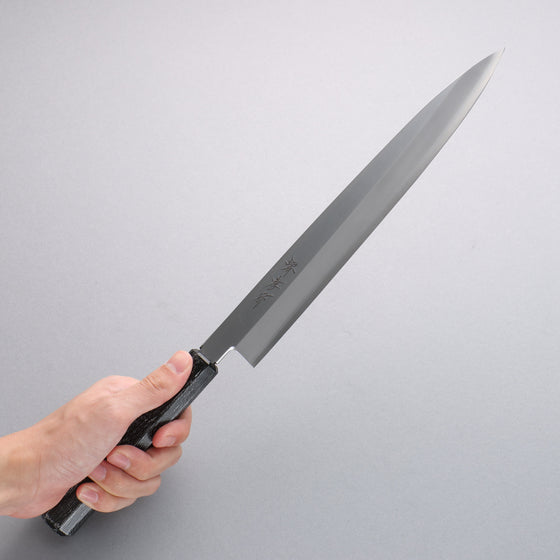 Sakai Takayuki Nanairo INOX Molybdenum Yanagiba 270mm Ebony ABS Resin Handle - Seisuke Knife