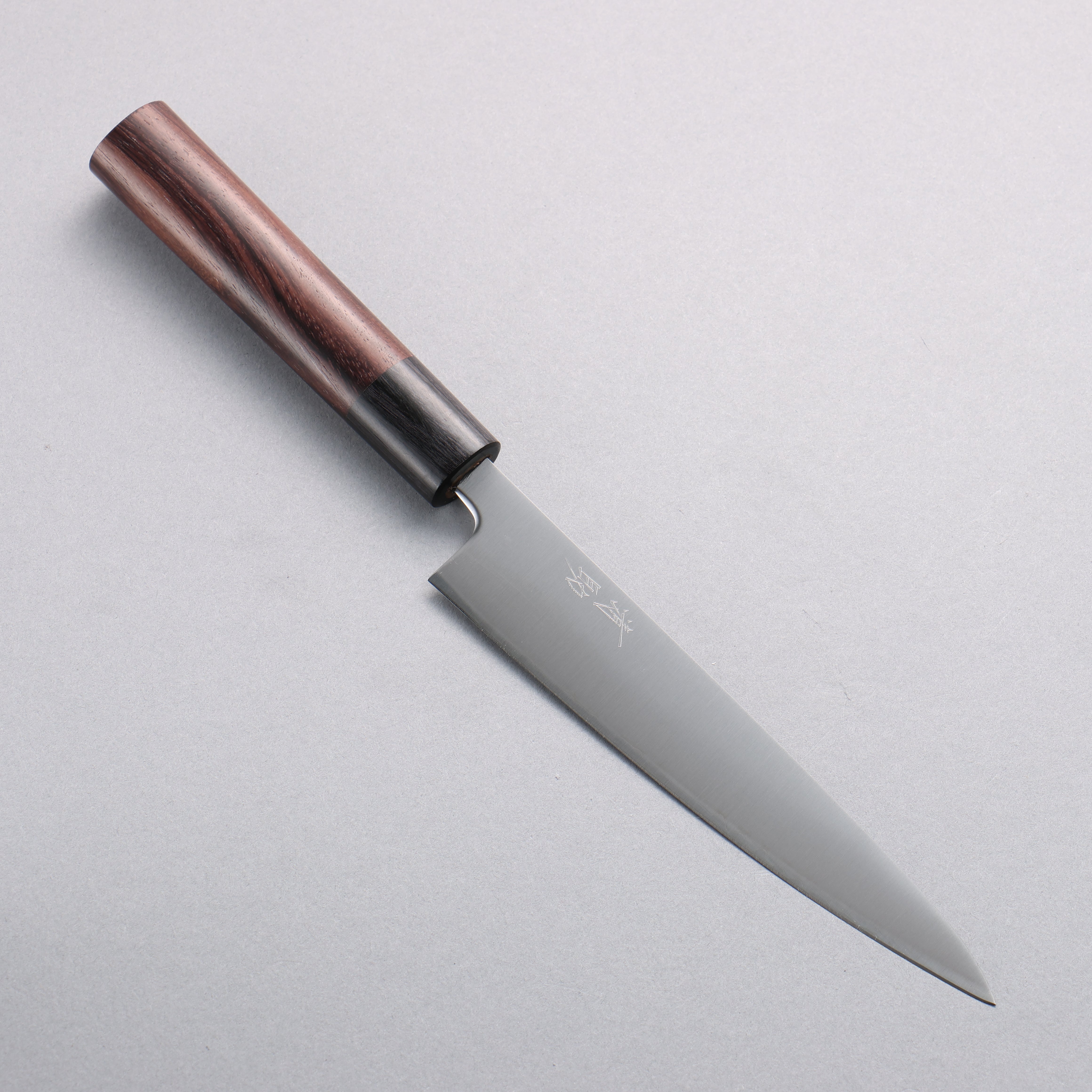 Seisuke Blue Super Migaki Petty-Utility 150mm Shitan Handle - Seisuke Knife