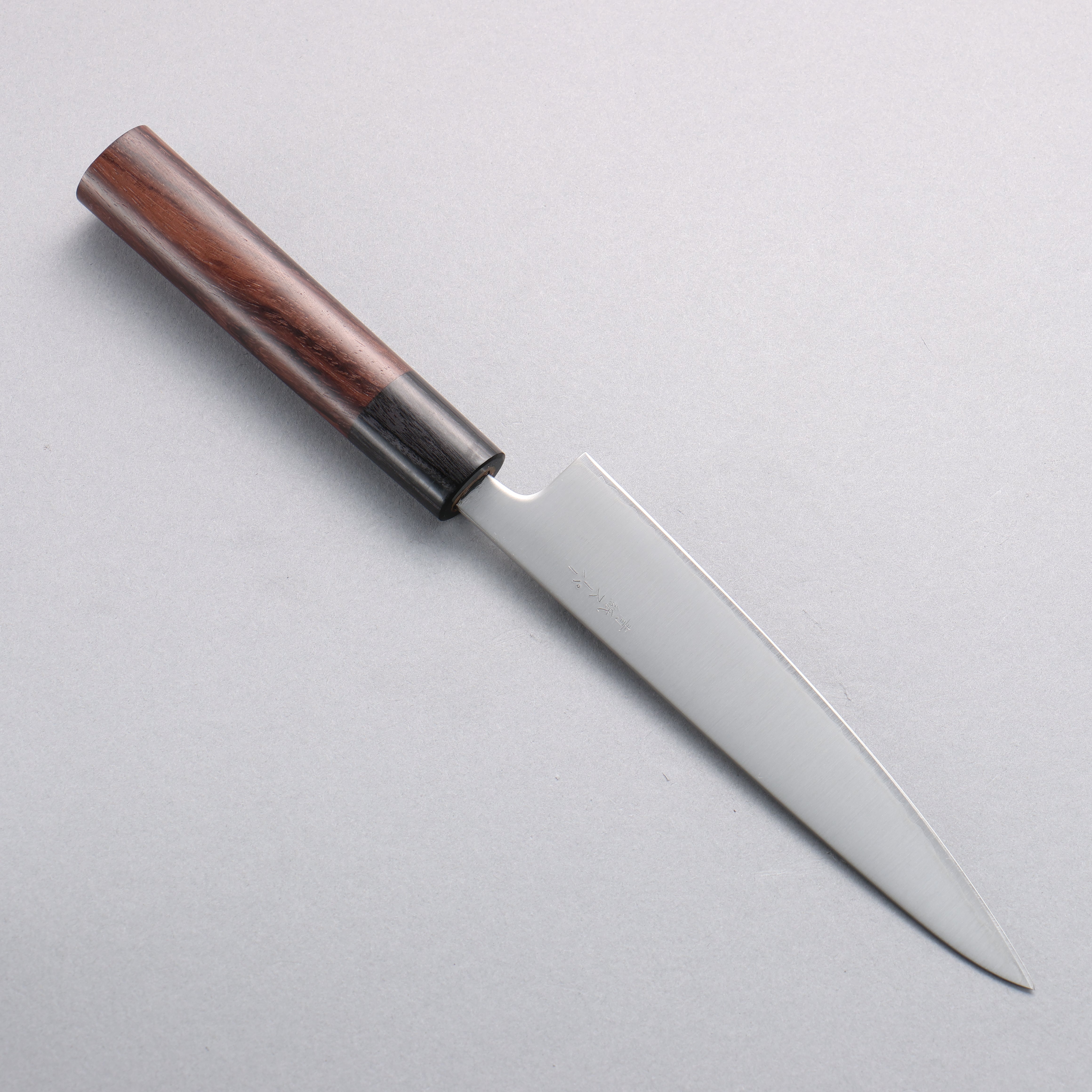 Seisuke Blue Super Migaki Petty-Utility 150mm Shitan Handle - Seisuke Knife