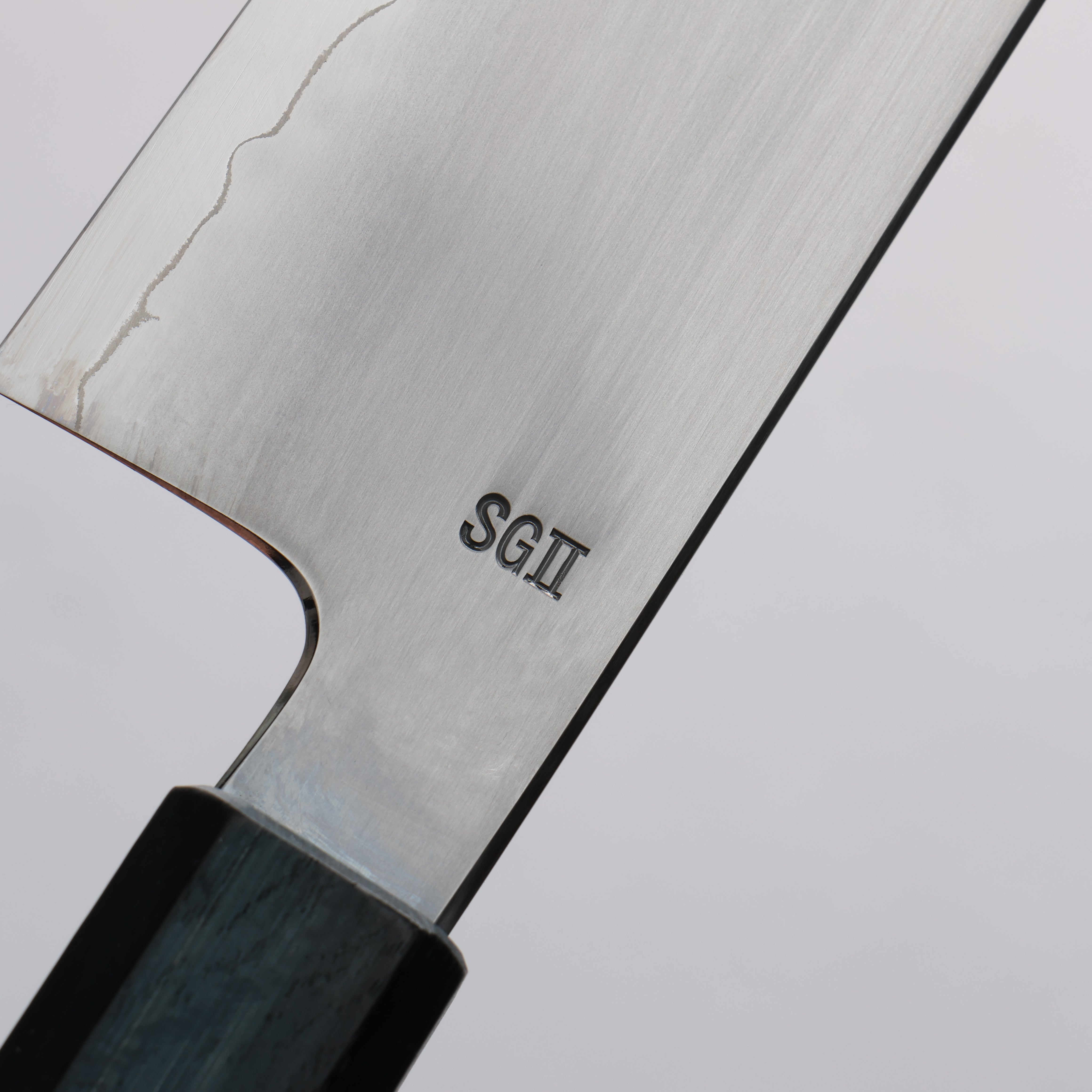 Naohito Myojin SG2 Kasumitogi Santoku 170mm Indigo Dyed Oak Handle - Seisuke Knife