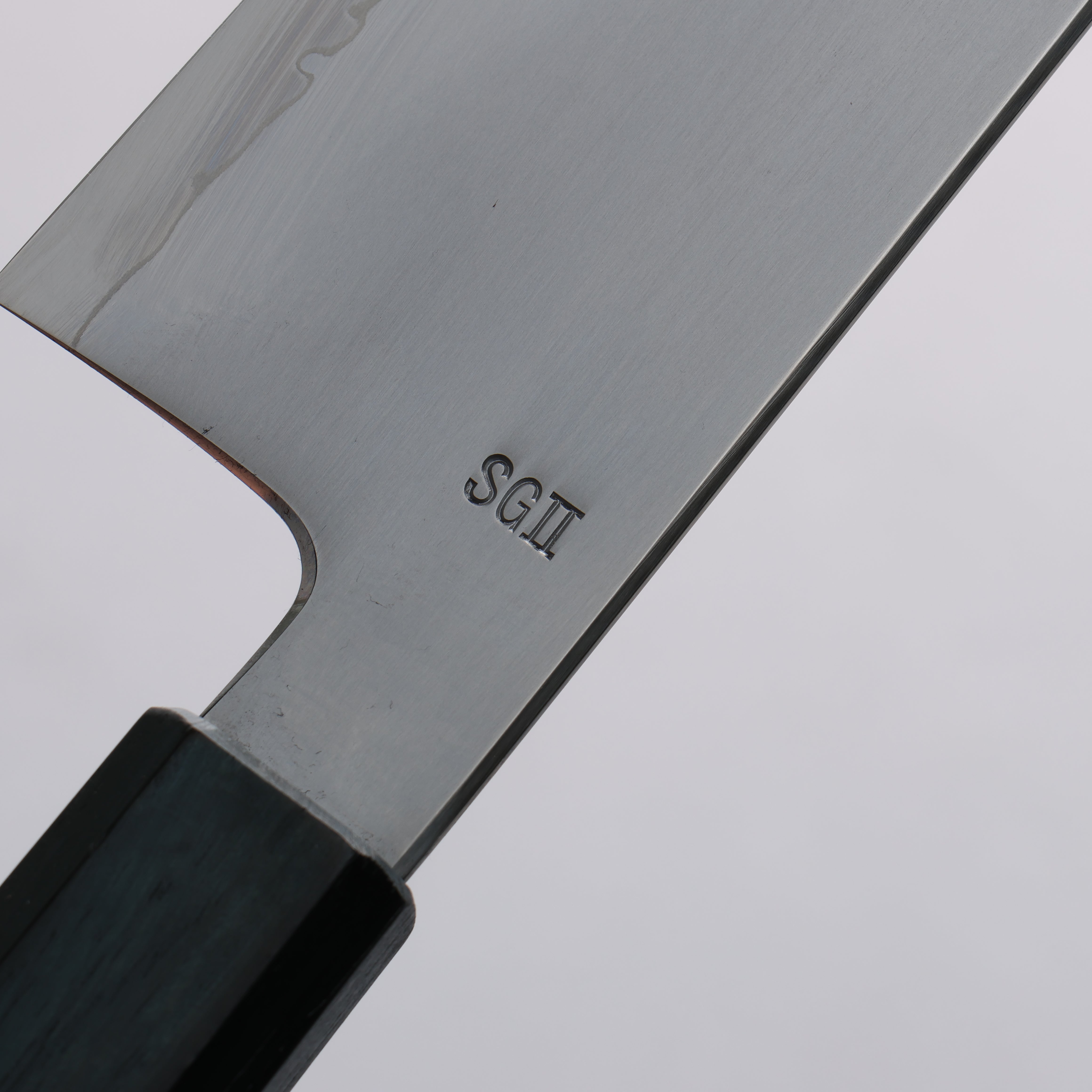 Naohito Naohito Myojin SG2 Kasumitogi Gyuto 240mm Indigo Dyed Oak Handle