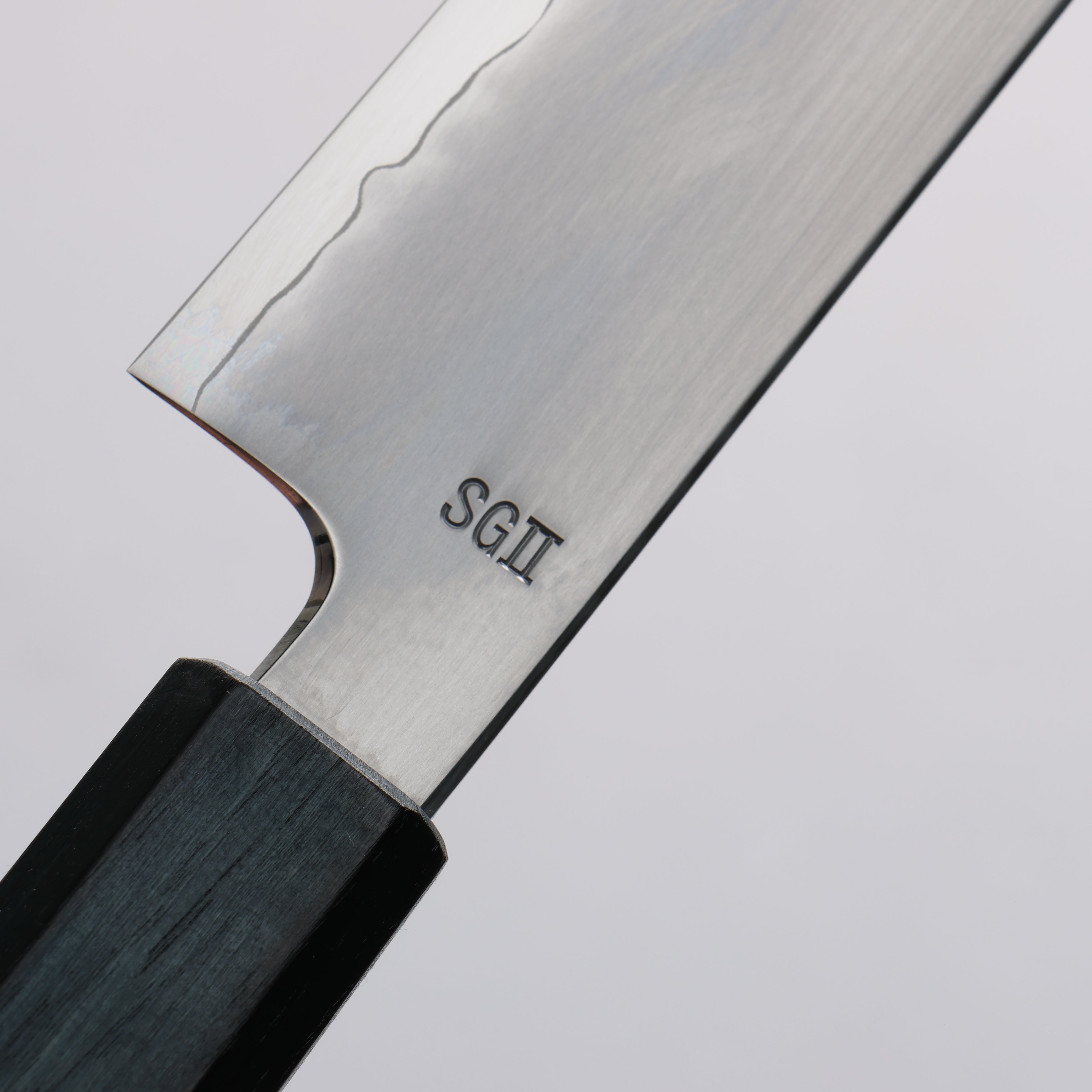 Naohito Myojin SG2 Kasumitogi Sujihiki 240mm Indigo Dyed Oak Handle - Seisuke Knife