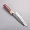 Seisuke Blue Steel No.2 Black Finished Santoku  170mm Purpleheart (Ferrule: Oak) Handle - Seisuke Knife - Slide 7