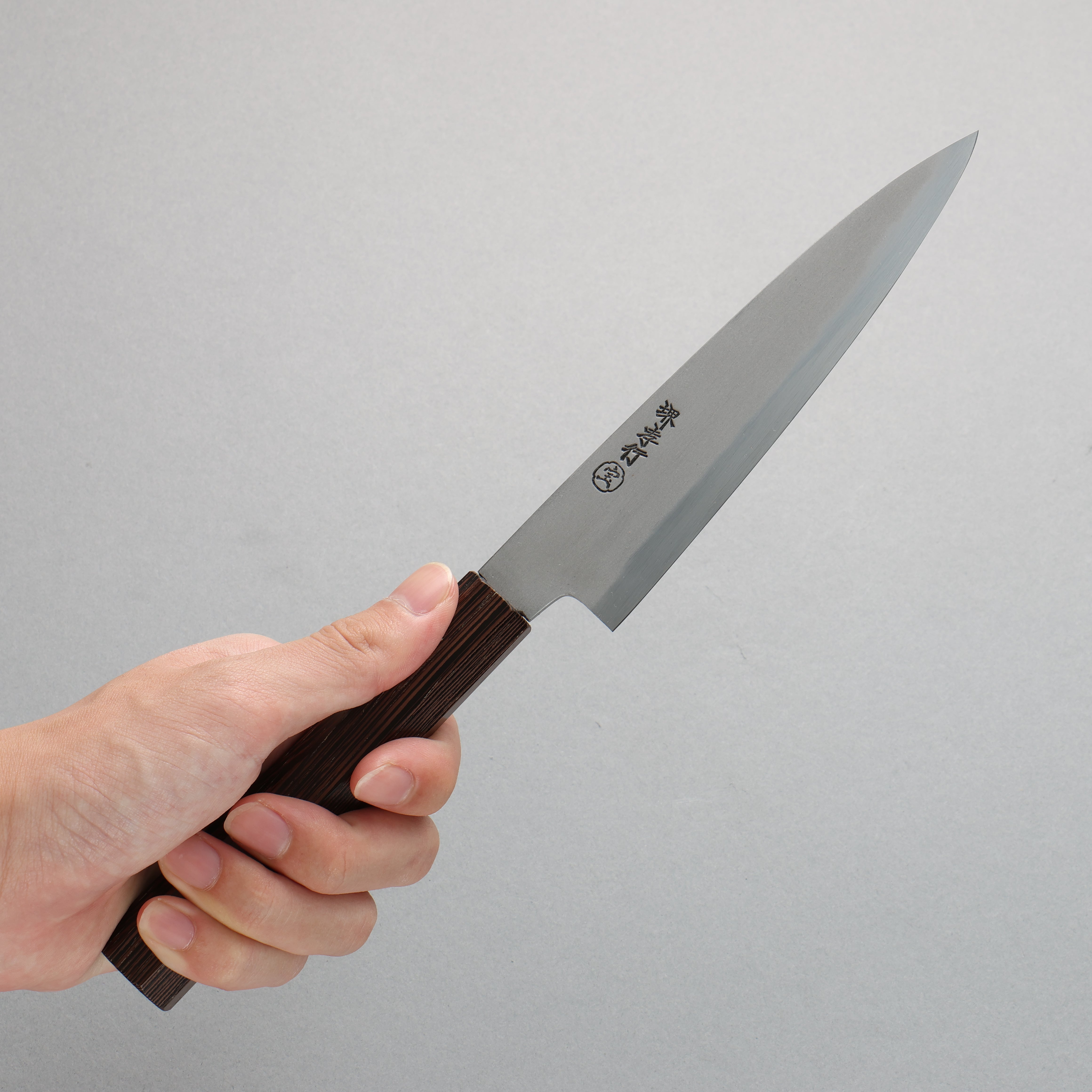 Sakai Takayuki Sanpou White Steel No.2 Matte Petty-Utility  150mm Wenge Handle - Seisuke Knife