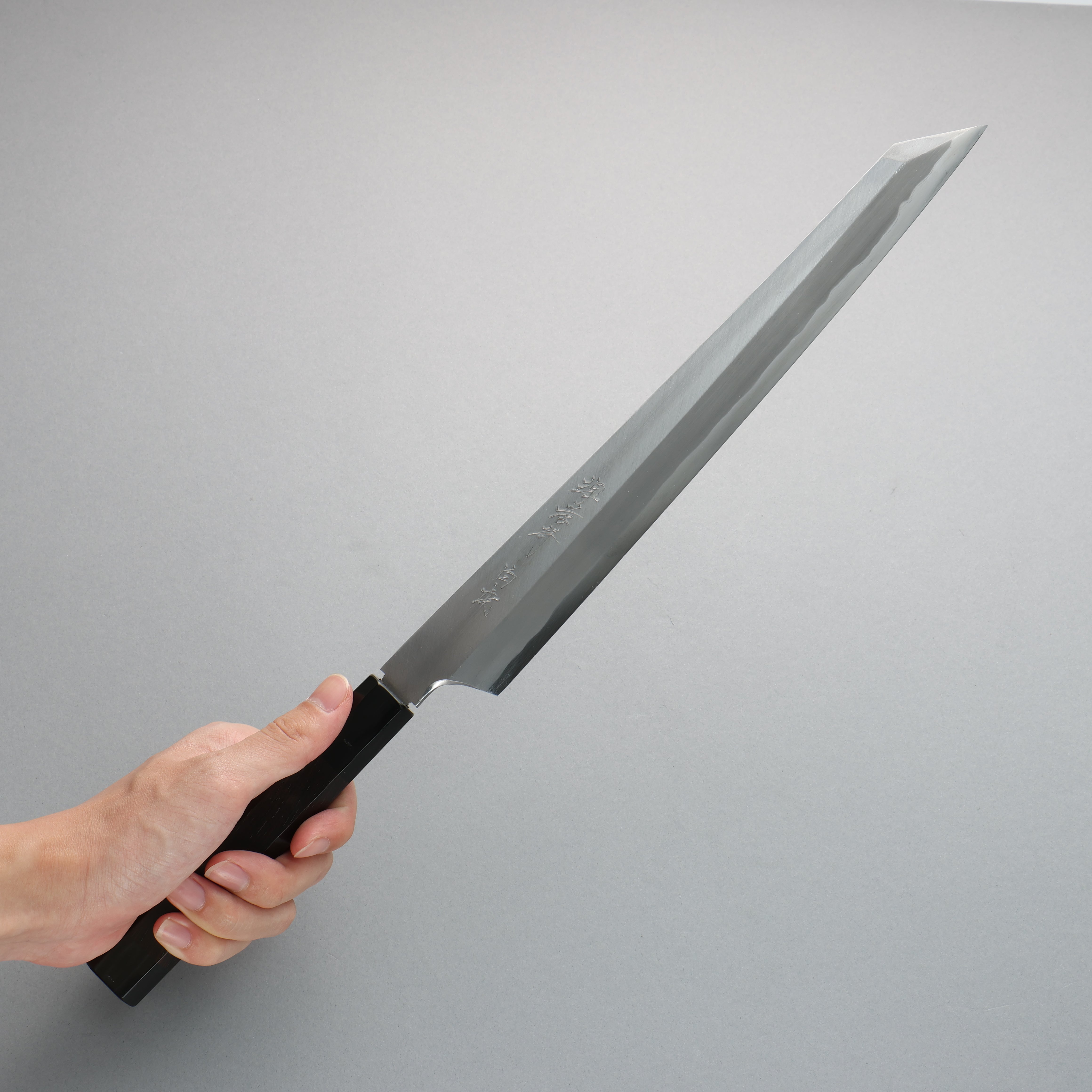 Sakai Takayuki Byakko White Steel No.1 Kiritsuke Yanagiba 300mm Ebony Wood Handle with Sheath - Seisuke Knife