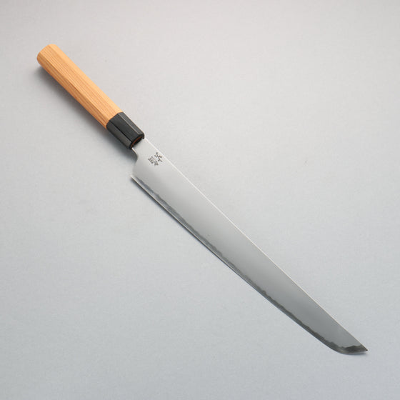 Sakai Takayuki Homura Genbu Blue Steel No.2 Sakimaru Yanagiba 300mm Yew Tree Handle with Sheath - Seisuke Knife