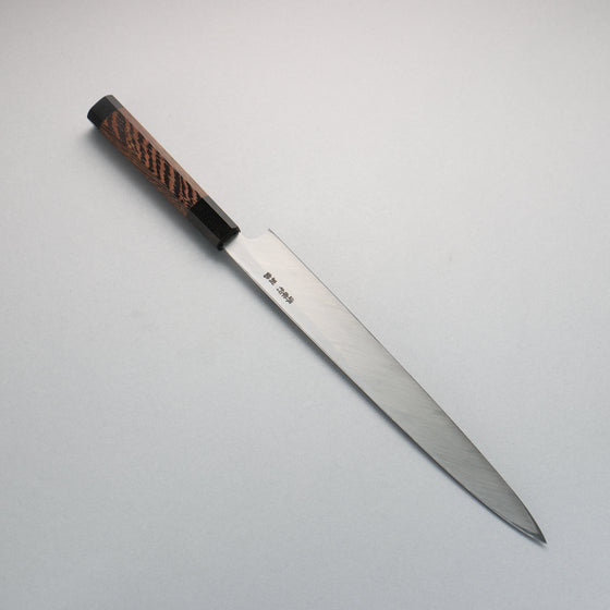 Sakai Takayuki Tokujyo White Steel No.2 Yanagiba Wenge with Double Water Buffalo Ring Handle - Seisuke Knife