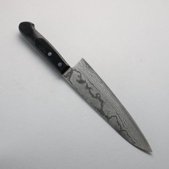 Shigeki Tanaka VG10 17 Layer Damascus Gyuto  210mm Black Pakka wood Handle - Seisuke Knife