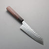 Yoshimi Kato SG2 Hammered(Maru) Bunka  170mm Rosewood (Ferrule: Ebony) Handle - Seisuke Knife - Slide 1