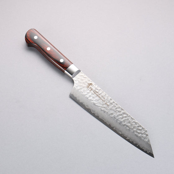 Sakai Takayuki VG10 33 Layer Damascus Kiritsuke Gyuto 190mm Mahogany Pakka wood Handle - Seisuke Knife