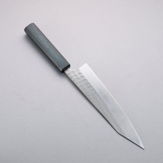 Yoshimi Kato Minamo SG2 Hammered Kiritsuke Gyuto  210mm Oak (Indigo Dyed) Handle - Seisuke Knife