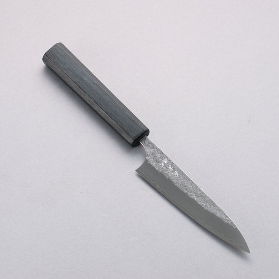 Yoshimi Kato Minamo SG2 Hammered Petty-Utility  120mm Oak (Indigo Dyed) Handle - Seisuke Knife