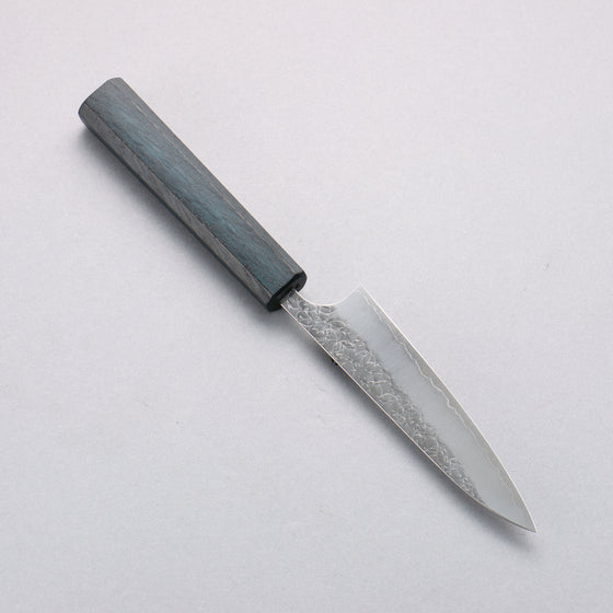 Yoshimi Kato Minamo SG2 Hammered Petty-Utility  120mm Oak (Indigo Dyed) Handle - Seisuke Knife