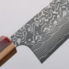 Yoshimi Kato SG2 Black Damascus Santoku  170mm Olive Tree and Red Resin Handle - Seisuke Knife - Slide 3