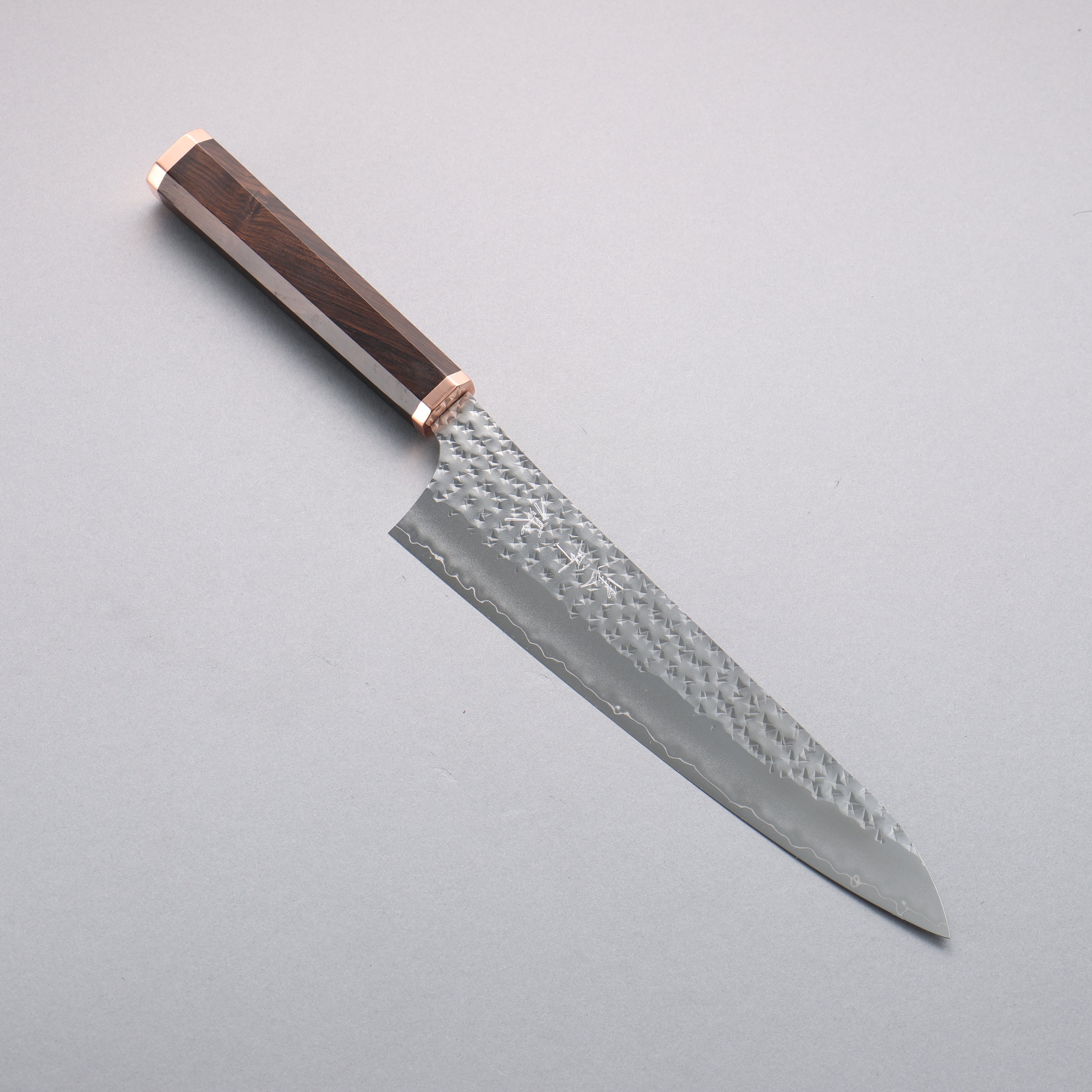Yu Kurosaki Senko Ryu SG2 Hammered Gyuto 210mm Copper & Ebony Handle