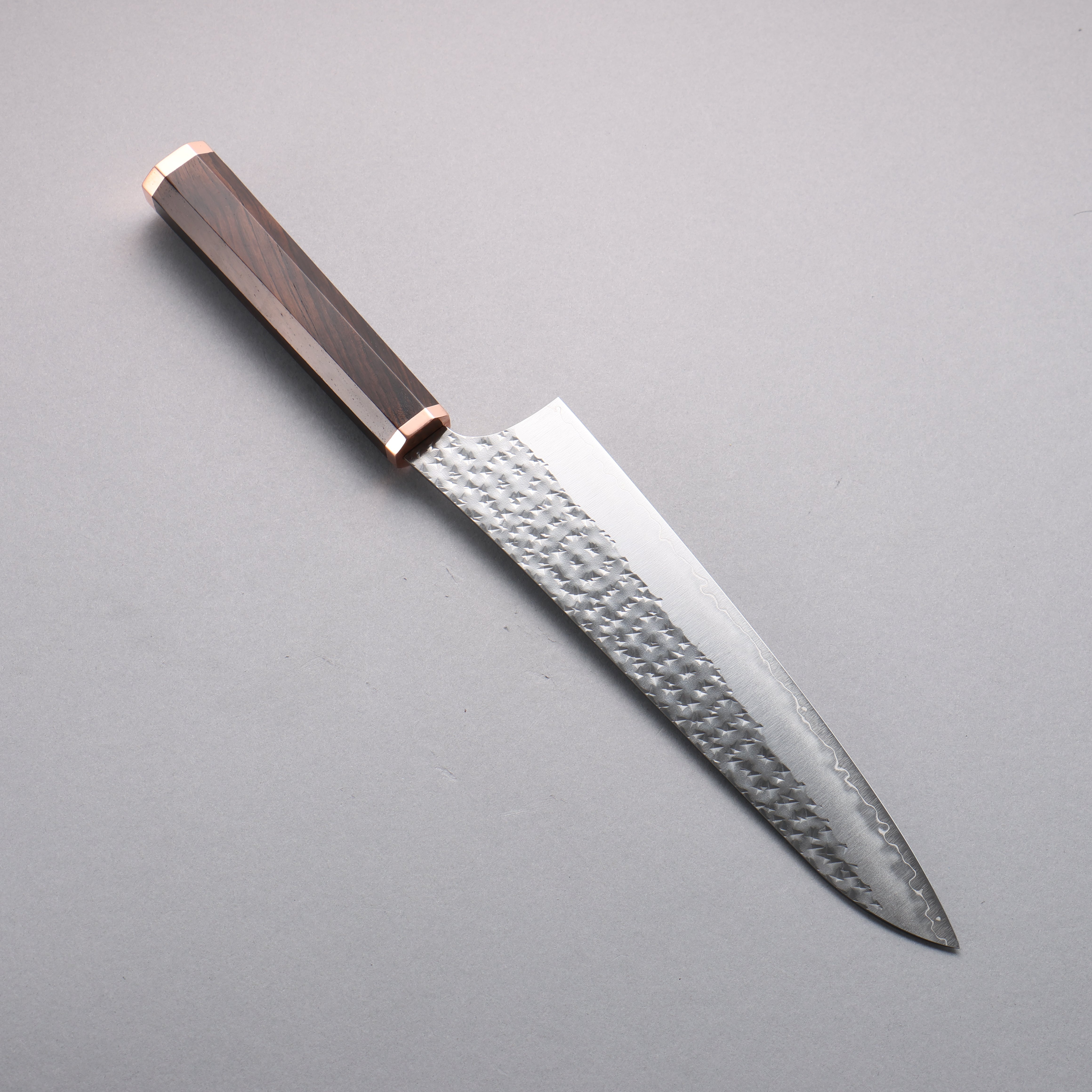 Yu Kurosaki Senko Ryu SG2 Hammered Gyuto 210mm Copper & Ebony Handle