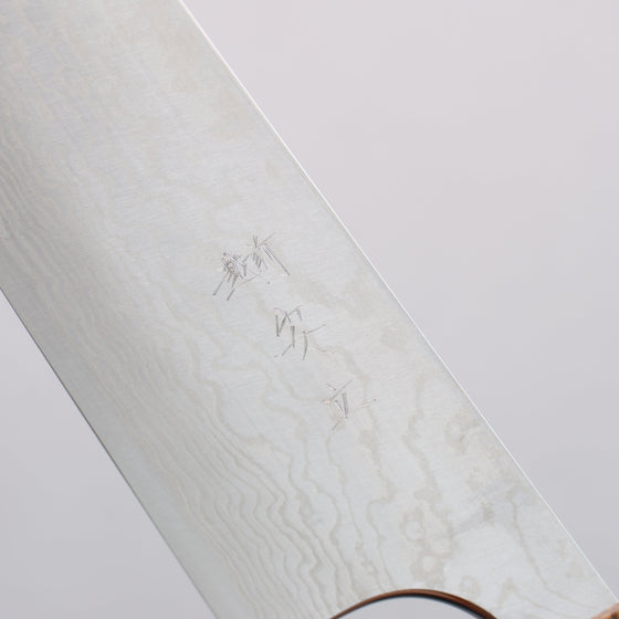 Anryu VG10 Migaki Finished Damascus Sujihiki  300mm Oak Handle - Seisuke Knife