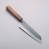 Oul Blue Steel No.2 Black Finished Bunka  170mm Oak Handle - Seisuke Knife