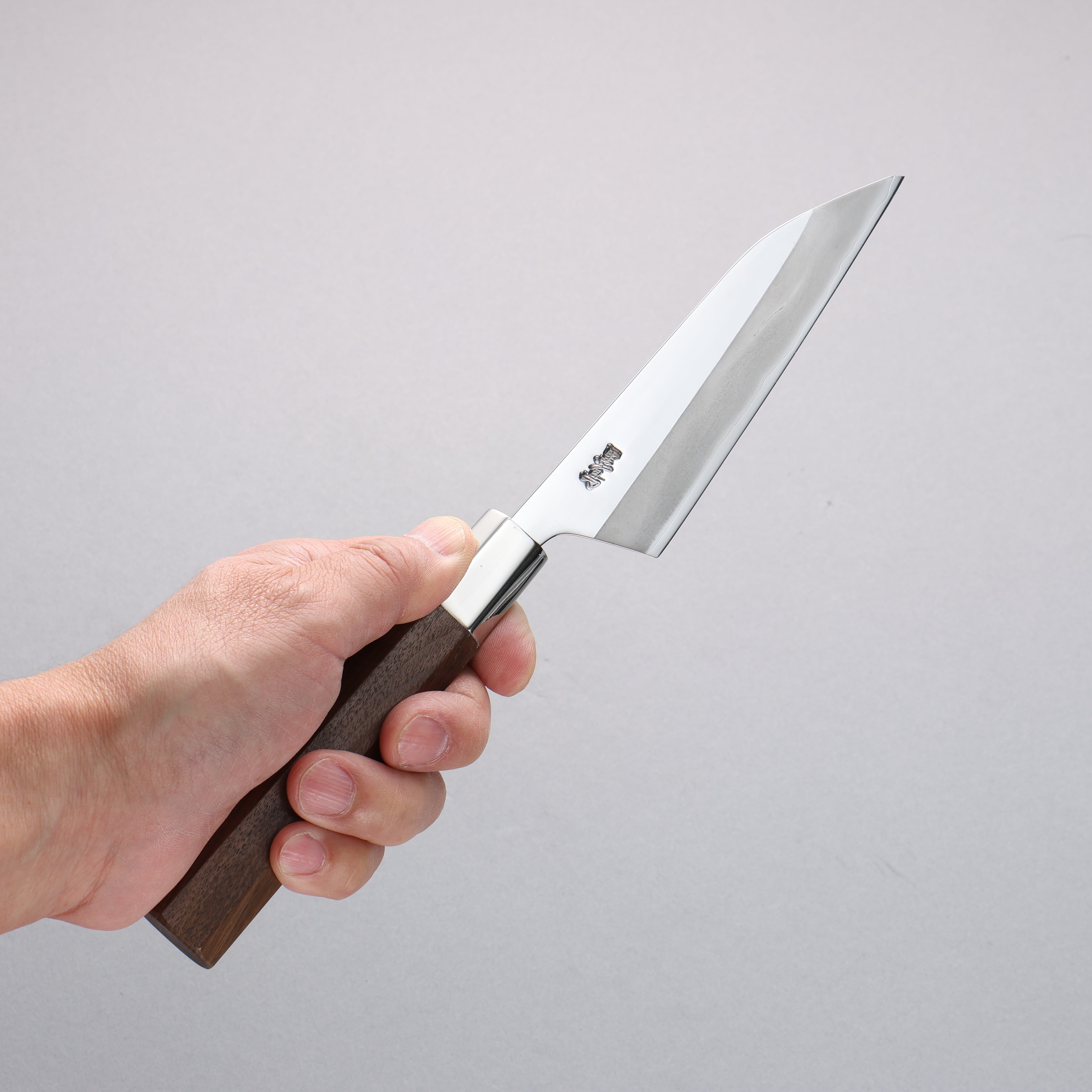 Kurotori Silver Steel No.3 Migaki Finished Petty-Utility 120mm Walnut Handle - Seisuke Knife