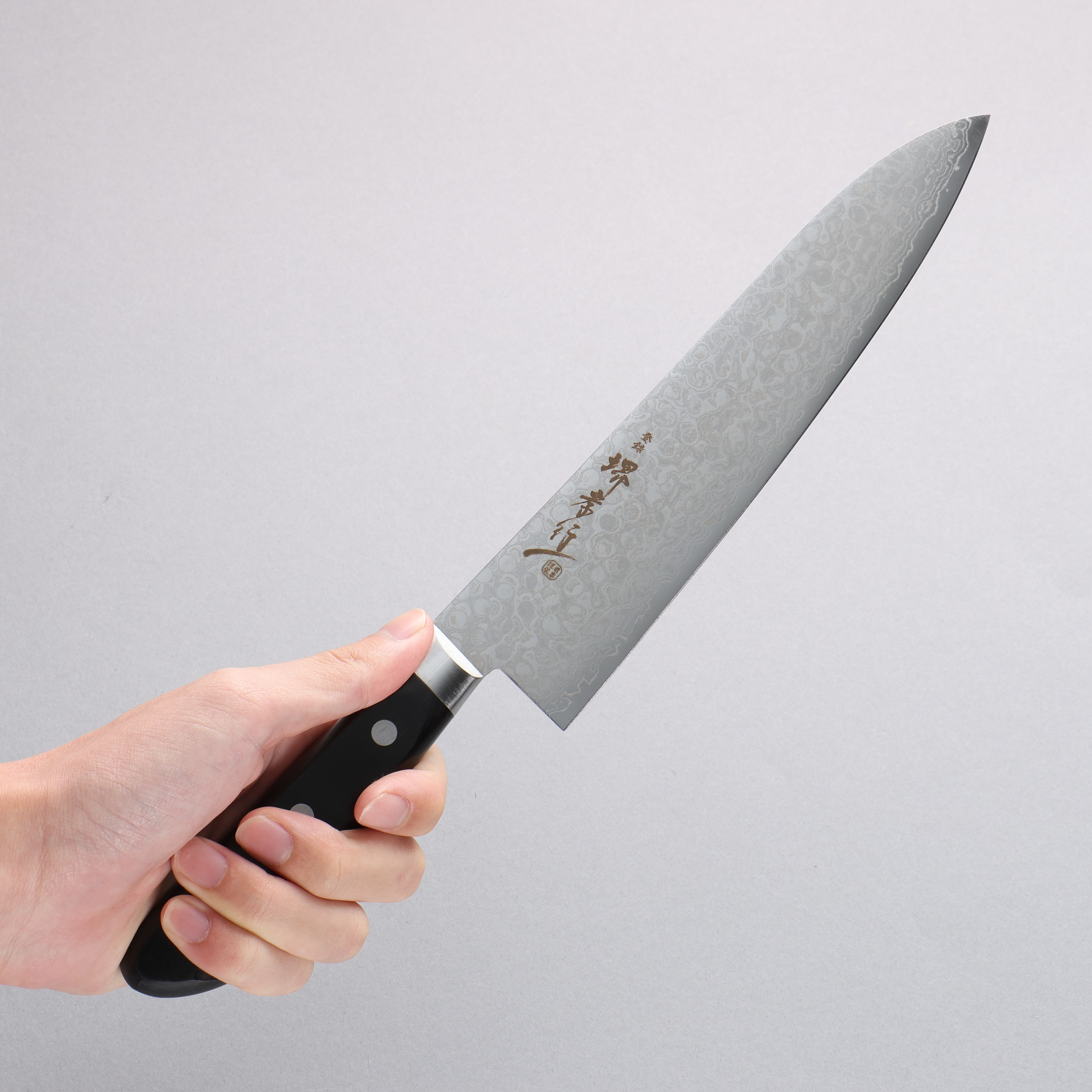 Sakai Takayuki AUS10 45 Layer Mirrored Damascus Gyuto Japanese Chef Knife 210mm - Seisuke Knife