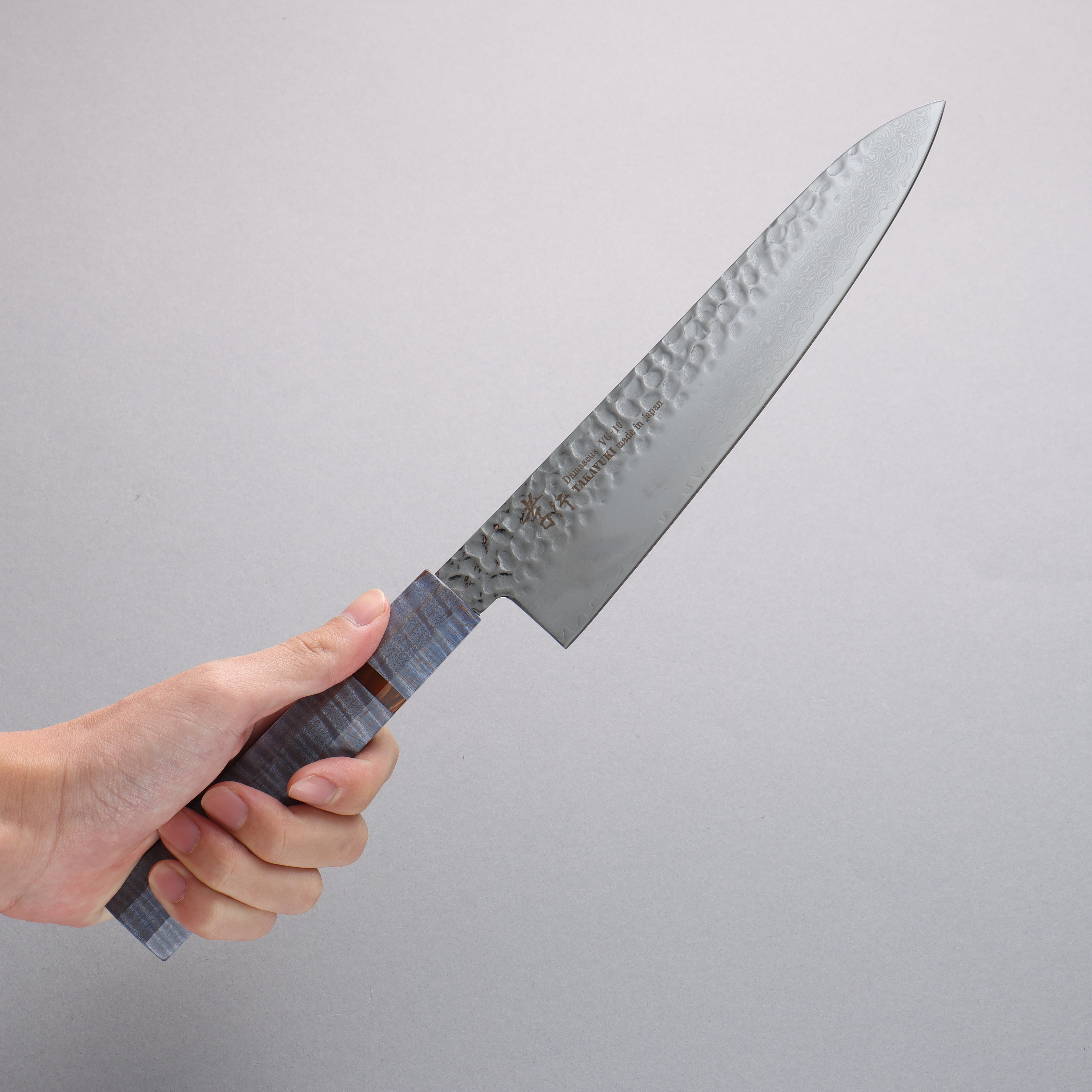 Sakai Takayuki VG10 33 Layer Damascus Gyuto 210mm Stabilized wood Handle - Seisuke Knife
