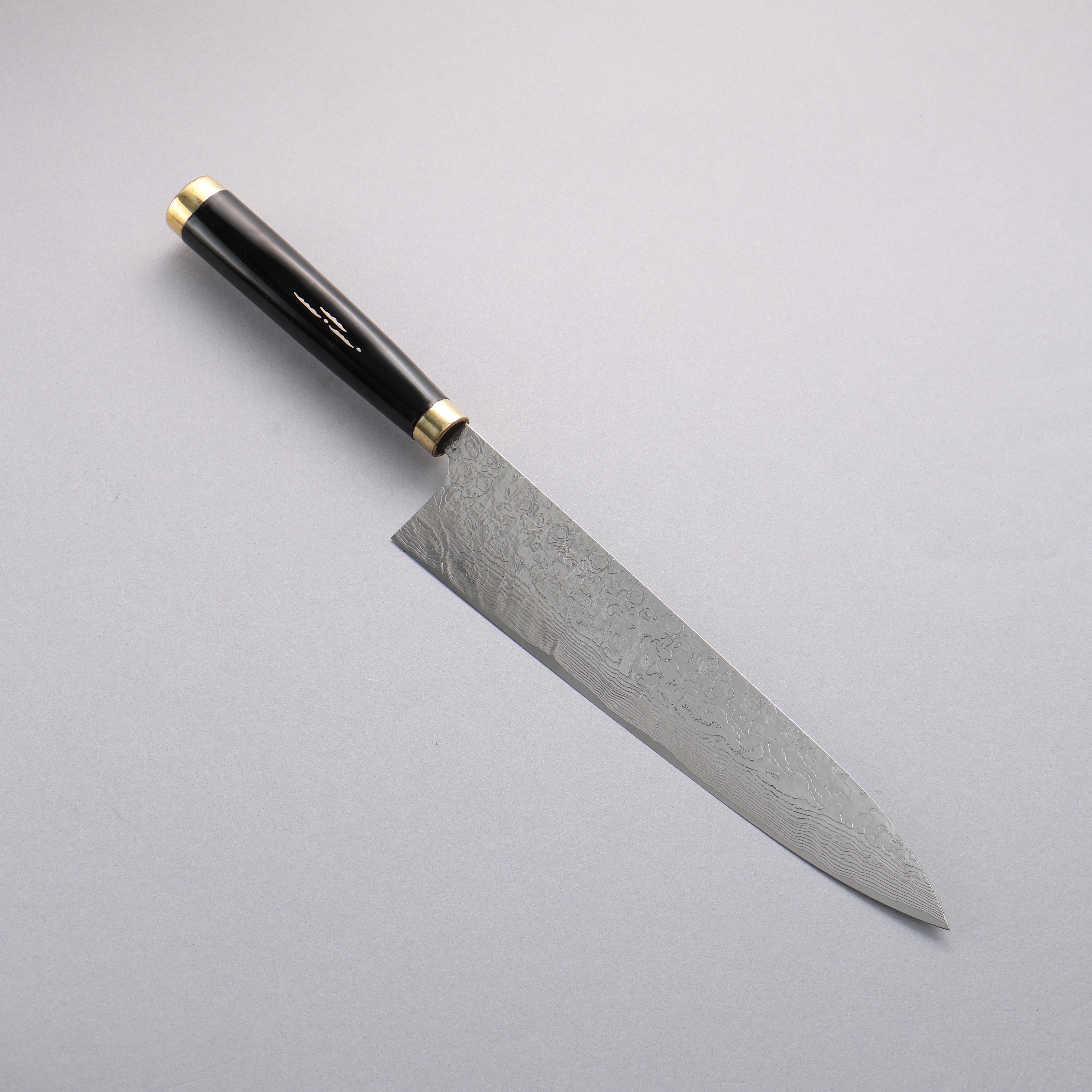 Takeshi Saji Maki-e Art Red Fuji Sheath SG2 Damascus Diamond Finish Gyuto 240mm Maki-e Art Red Fuji Handle with Sheath - Seisuke Knife