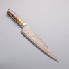 Takeshi Saji VG10w Colored Damascus Nashiji Gyuto 240mm Brown Cow Bone Handle - Seisuke Knife - Slide 1