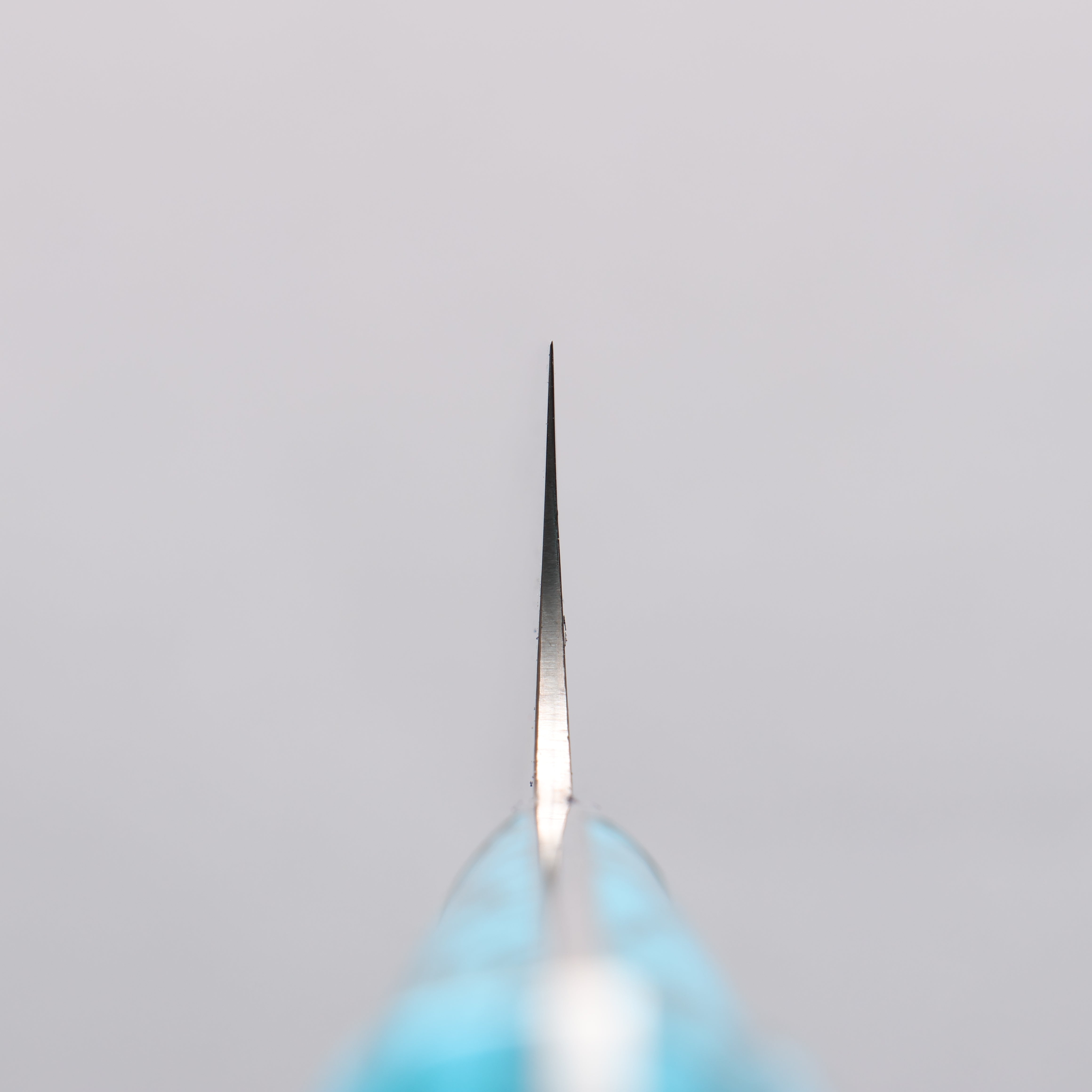 Takeshi Saji VG10w Colored Damascus Gyuto 180mm Blue Turquoise Handle - Seisuke Knife