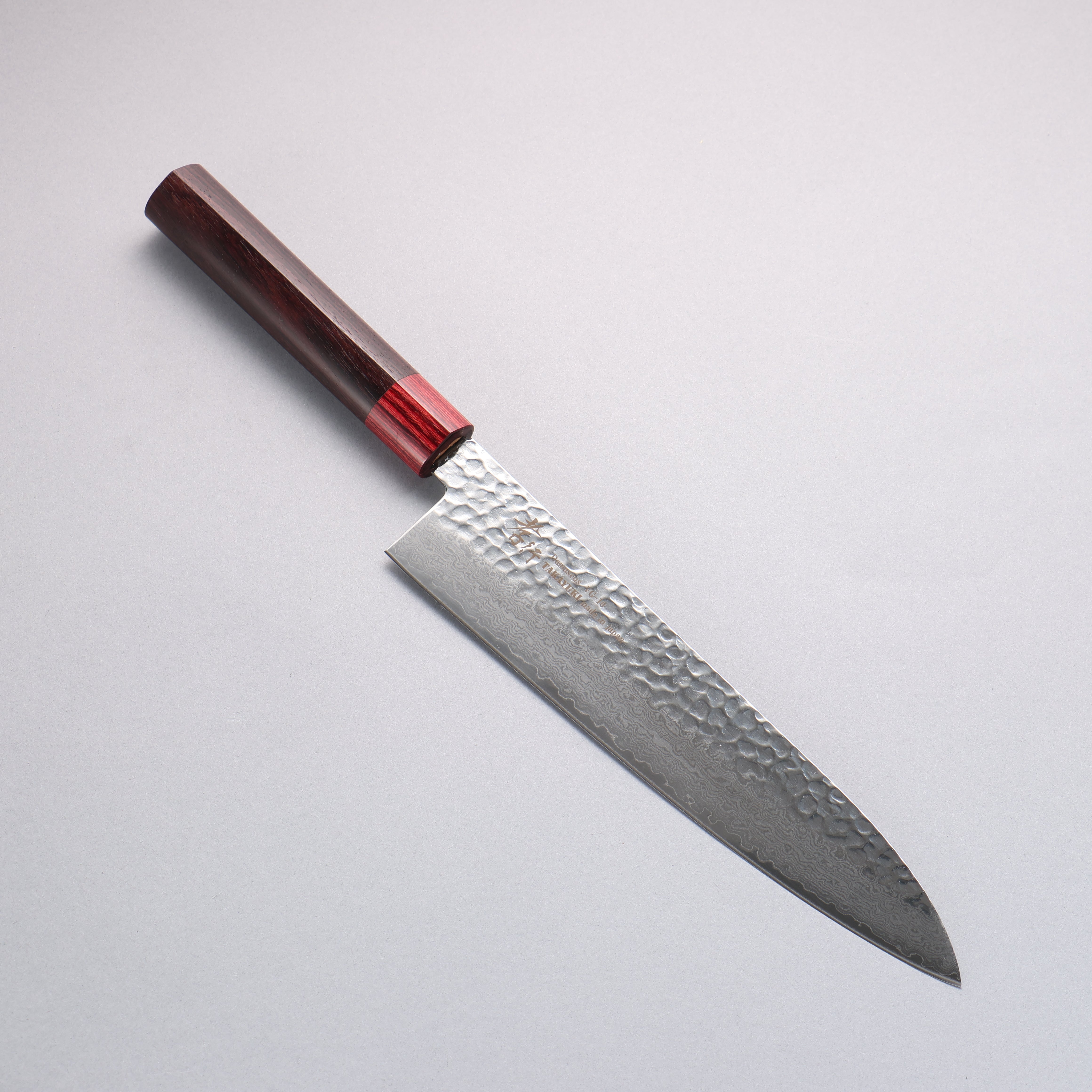 Sakai Takayuki VG10 33 Layer Damascus Gyuto 240mm Rosewood (ferrule: Red Pakka wood) Handle - Seisuke Knife