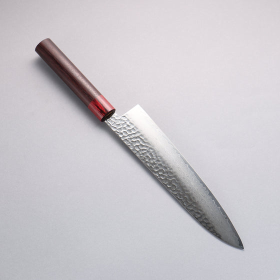 Sakai Takayuki VG10 33 Layer Damascus Gyuto 240mm Rosewood (ferrule: Red Pakka wood) Handle - Seisuke Knife