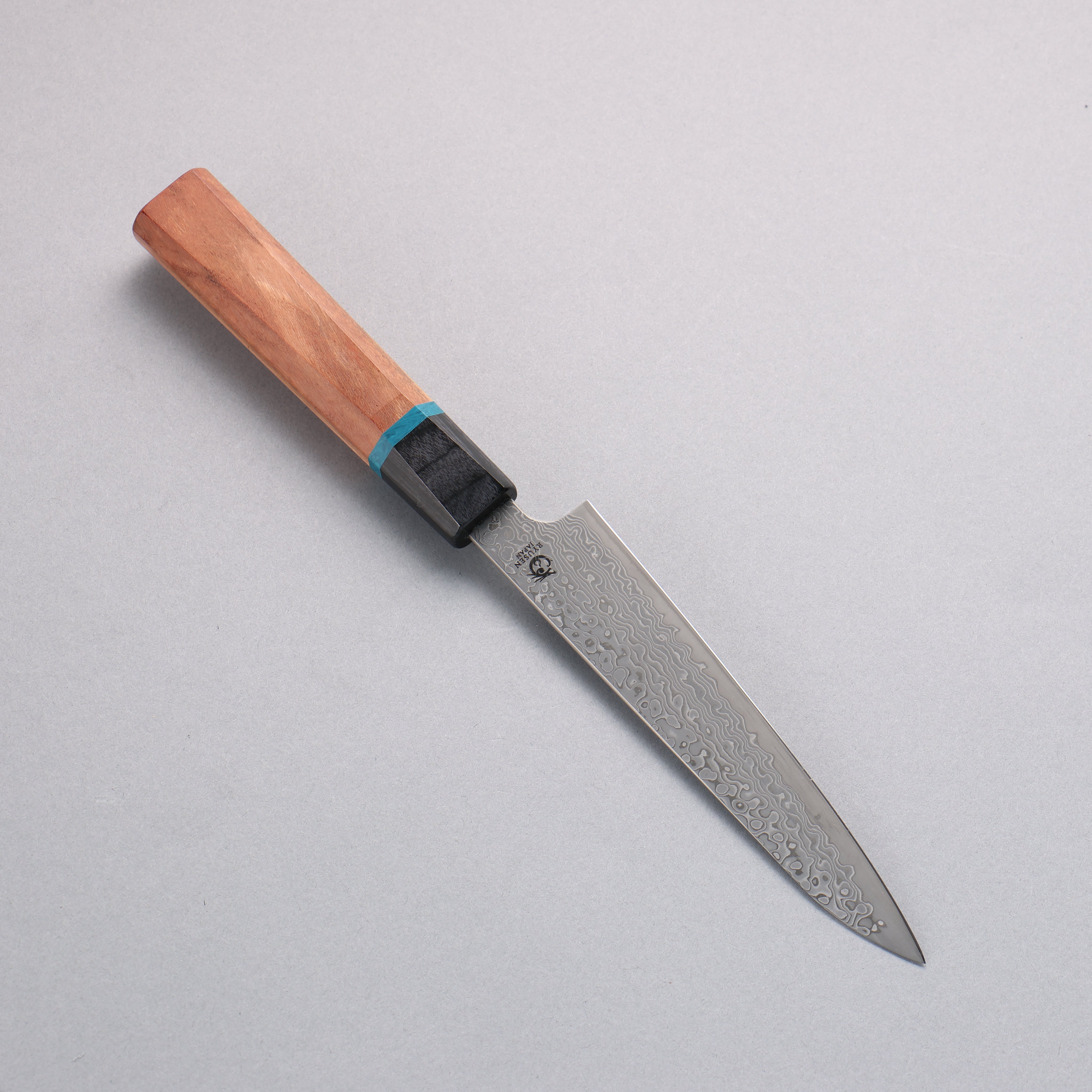Ryusen Bonten Unryu Kai VG10 63 Layer Damascus Petty-Utility 135mm Chinese Quince Handle - Seisuke Knife