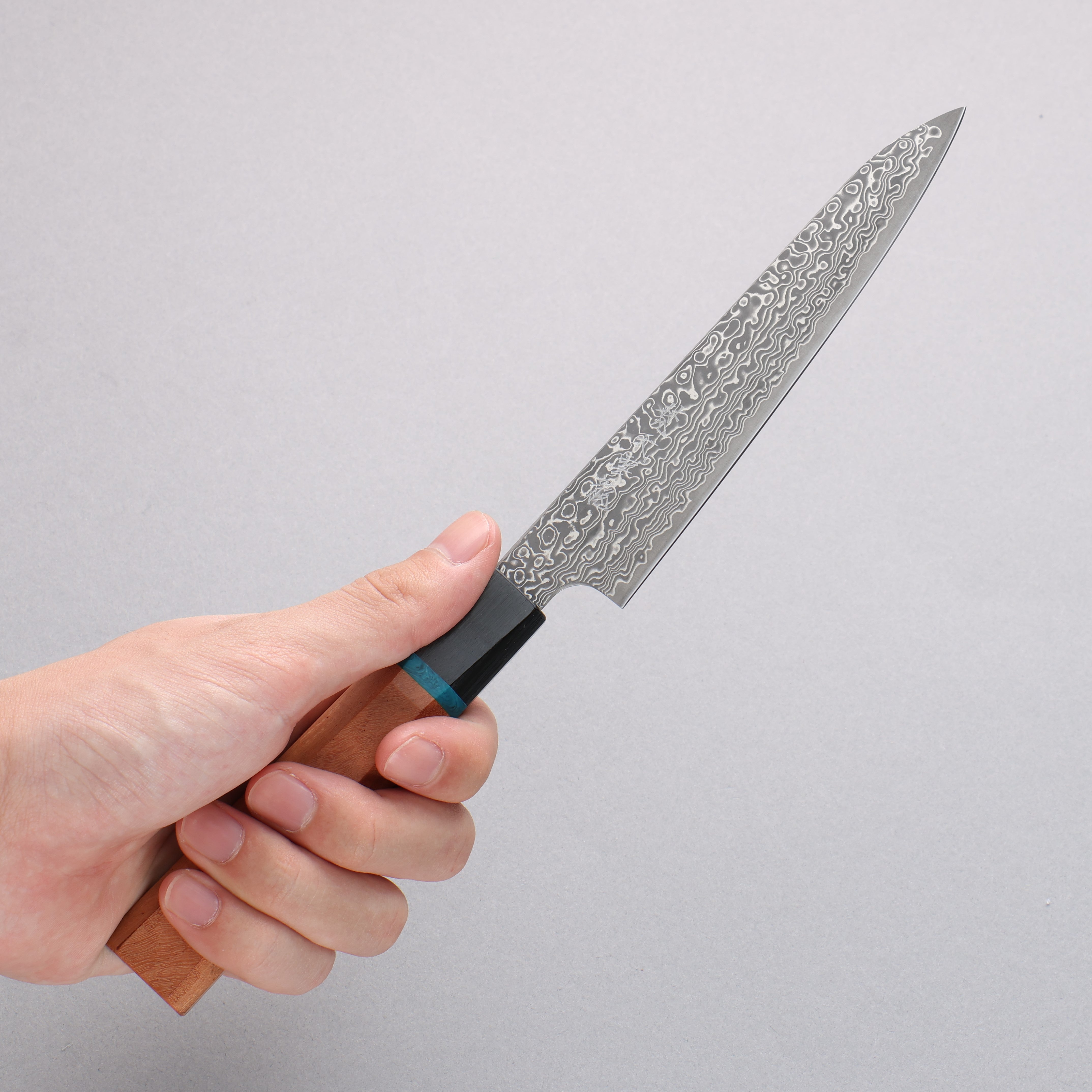 Ryusen Bonten Unryu Kai VG10 63 Layer Damascus Petty-Utility 135mm Chinese Quince Handle - Seisuke Knife