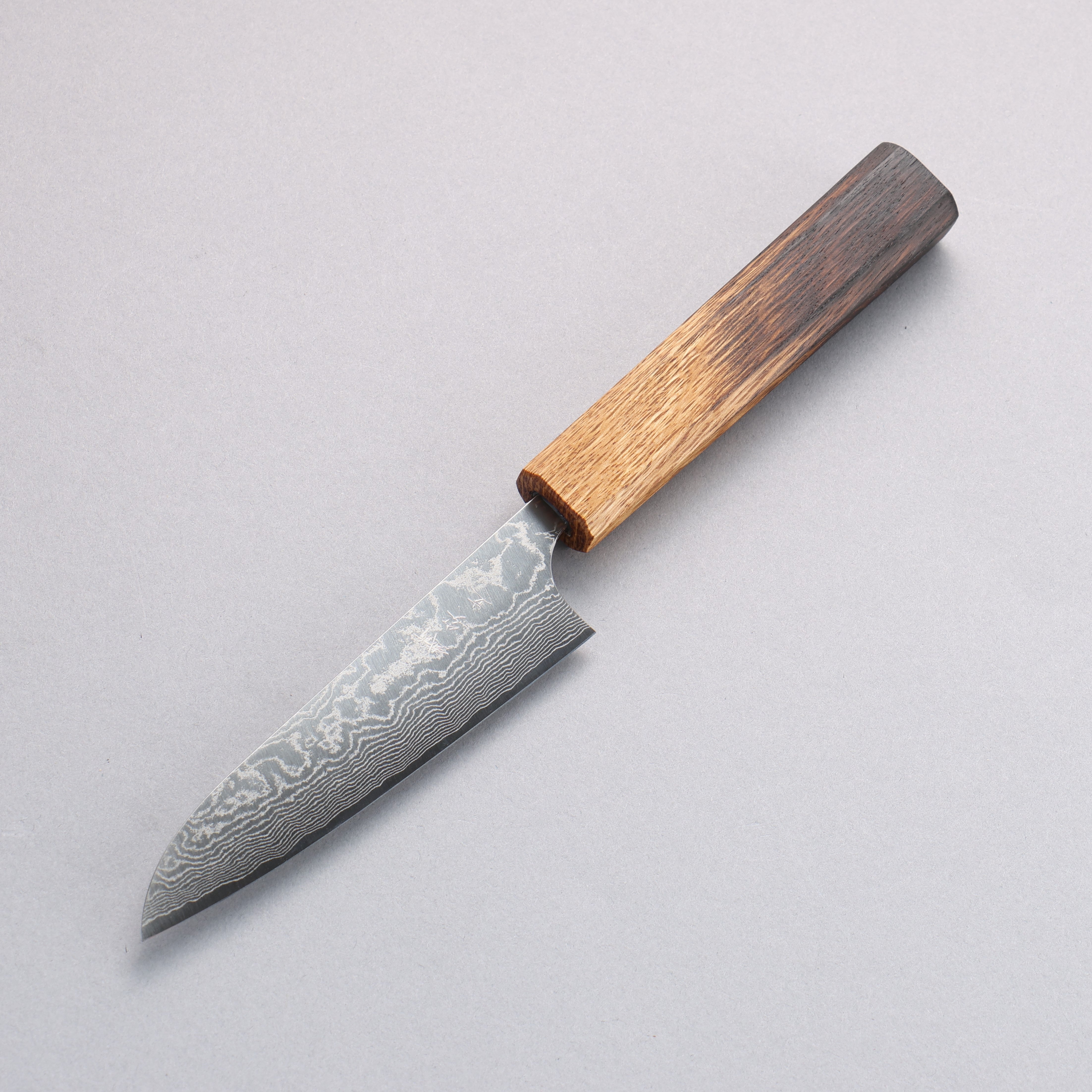 Anryu VG10 Migaki Finished Damascus Petty-Utility 120mm Oak Handle - Seisuke Knife