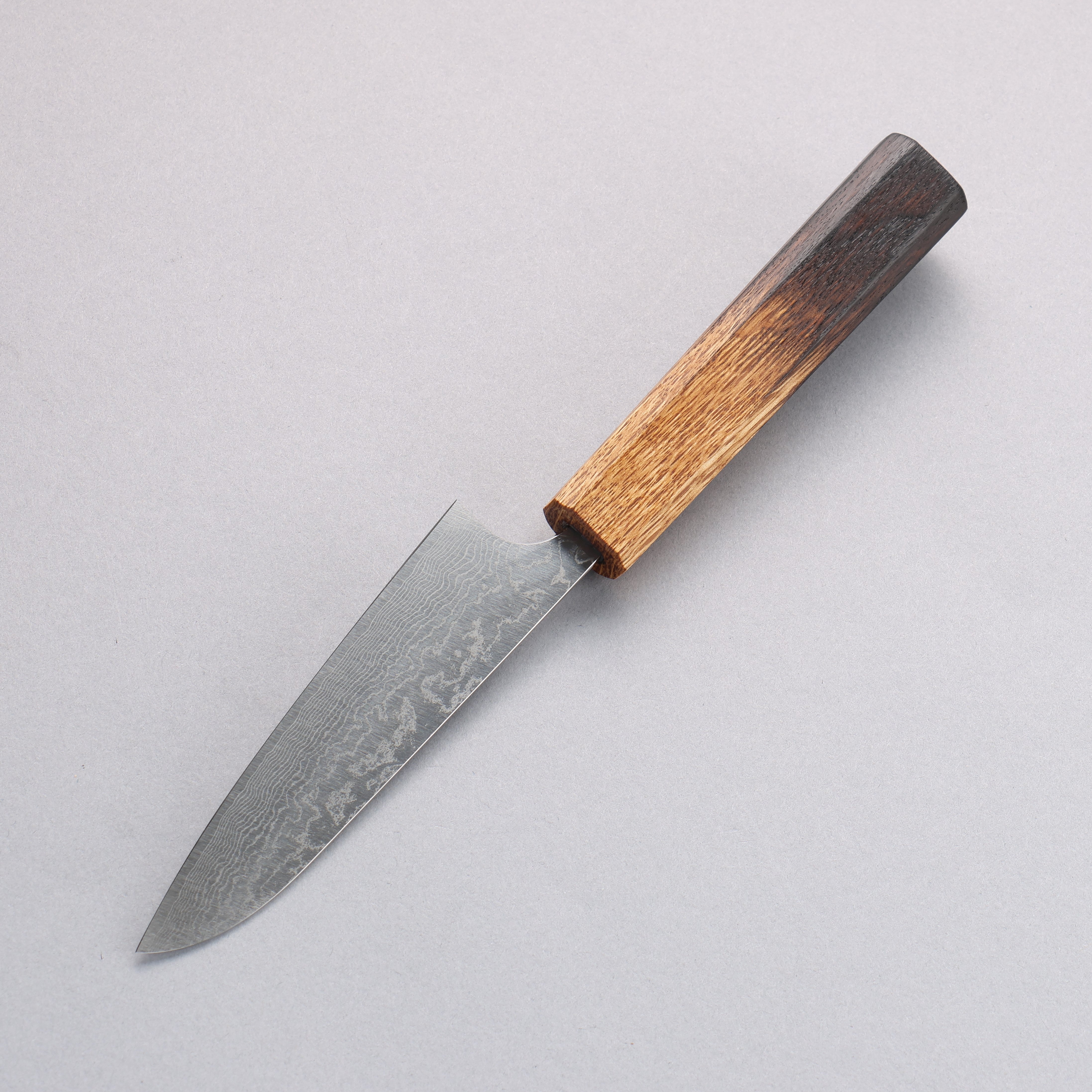 Anryu VG10 Migaki Damascus Petty-Utility 120mm Oak Handle - Seisuke Knife