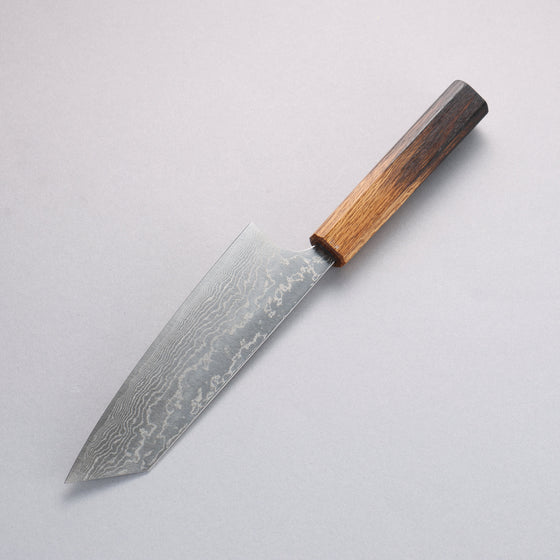 Anryu VG10 Migaki Finished Damascus Bunka 165mm Oak Handle - Seisuke Knife