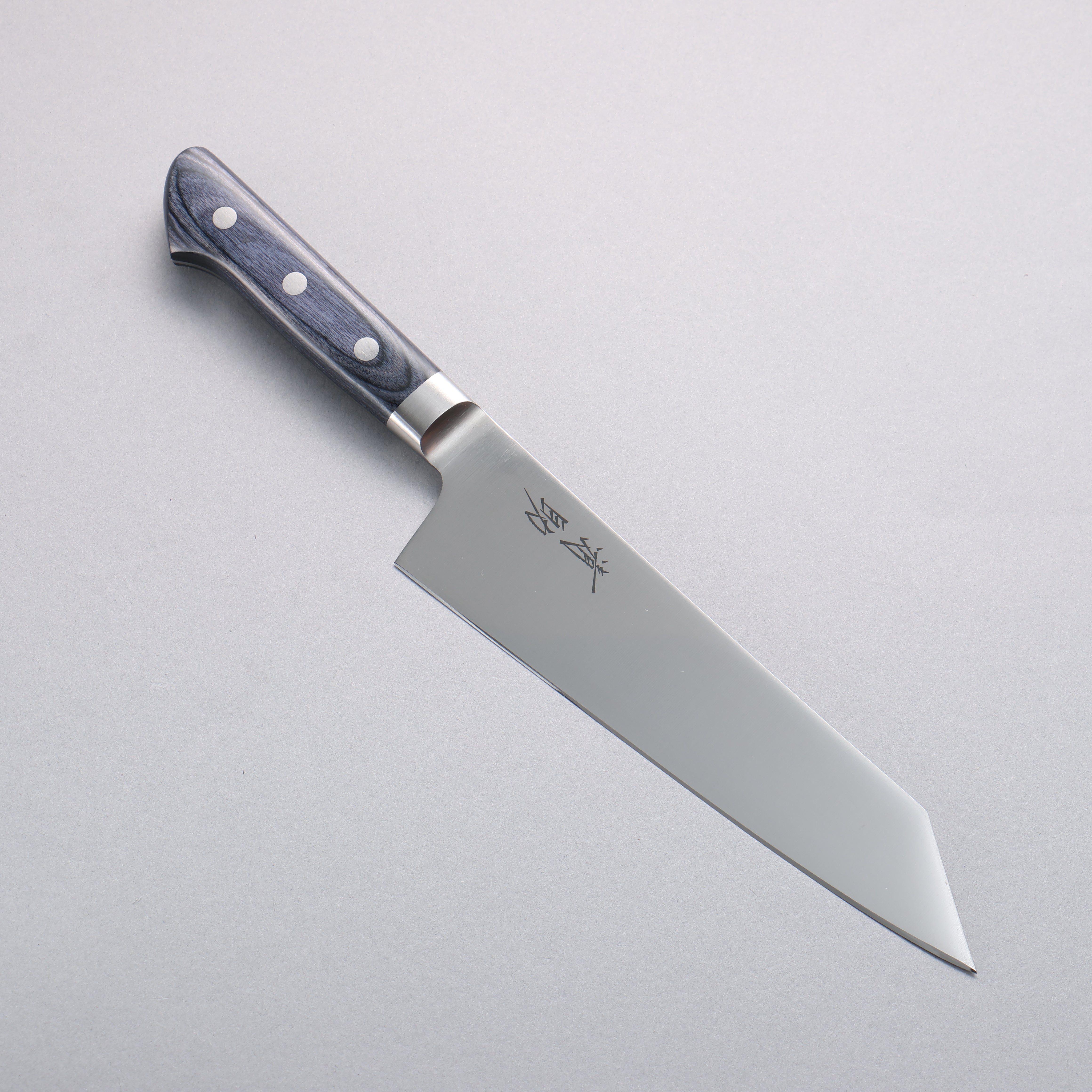 Seisuke Seiten Molybdenum Kiritsuke Santoku 195mm Navy blue Pakka wood Handle - Seisuke Knife