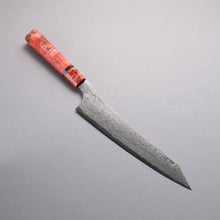  Ryusen Gurenhiryu Kai SPG STRIX Damascus Kiritsuke Gyuto 240mm Stabilized Poplar Wood Handle - Seisuke Knife